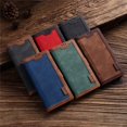 thumbnail image 4 of Luxury Retro Leather Magnetic Wallet Case Card Holder Stand Phone Cover Coque For iPhone 12 (Brown), 4 of 9