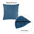 thumbnail image 3 of 17"x 17" Blue Jacquard Decorative Throw Pillow Cover, 3 of 4