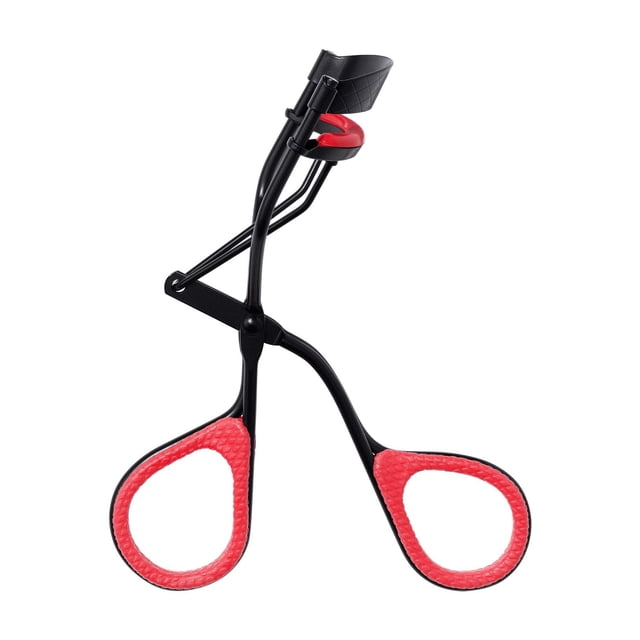 Revlon® Boucleur de Cils Extra Curl avec Cadre en Métal Noir et Poignées de Doigt Texturées Rouges, Conçu pour Créer une Bouclure Dramatique Toute la Journée Sans Pincer Ni Tirer les Cils, Idéal pour un Bouclage Précis des Cils Lors des routines Beauté.