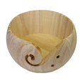 thumbnail image 2 of 5.9" Wooden Yarn Storage Bowl Storage Crochet Portable Knitting Wool Storage Natural Wood, 2 of 9