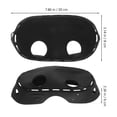 thumbnail image 2 of BEADCEST Accessoires VR 1 Pcs Housse de Casque Noir Ajustement Personnalisé Design Simple, 2 of 6