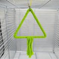 thumbnail image 4 of FHBVT Bird Cage Rope Swing Perch Gnaw Resistant Hanging Design Metal Core Tassel Chew Toy Cultivate Coordination Equilibrium for Budgie Canary Parakeet Cockatiel Bird Cage Pet Bird Supplies Decor, 4 of 6