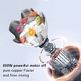 thumbnail image 5 of Biolomix 5-in-1 800W Immersion Hand Blender Set with 6-Speed Control & Turbo, 600ml Blender Jar, 500ml Chopper, Whisk - 100-120V US Plug, Stainless Steel Blades, Black - Perfect for Baby Food,, 5 of 5
