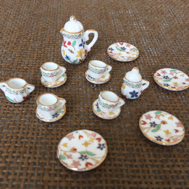 Domqga Classic Tea Miniature, Toy, For Living Room For Home