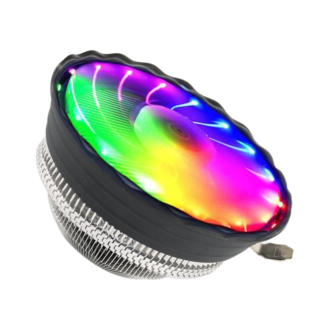 2000RPM Silent Computer CPU Cooler High Airflow CPU Cooler PC Processor RGB Cooling Fan LED Processor Air Heatsink CPU Cooling Fan
