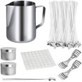 thumbnail image 2 of DIY Candle Making Kit Including Wax Jar Beeswax Wick Candle Box Spoon Etc, 2 of 8