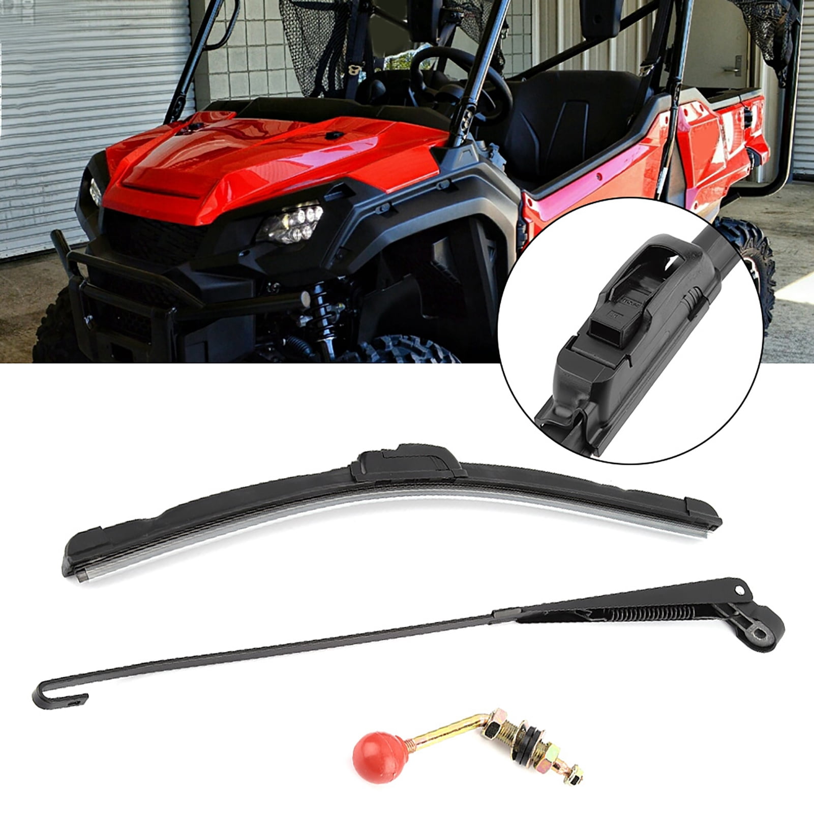 Windshield Wiper Blade,UTV Manual Hand Operated Windshield Wiper Blades Universal Wiper Blade Rapid Response