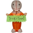 thumbnail image 1 of Sam gonflable d'Halloween avec bannière « Trick 'r Treat », 1 of 5