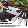 thumbnail image 2 of Lttoisl Truelle de Jardin Entièrement en Acier Inoxydable, Pelle à Main Robuste avec Échelle de Profondeur, Outil Ergonomique de Désherbage et de Creusage, Repiqueuse Antirouille pour Légumes, 1 Paquet Pelle Grand/carré/étroite, 2 of 8