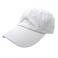 thumbnail image 1 of Mechaly Casquette Papa en Coton Ajustable (Blanc), 1 of 2