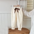 thumbnail image 2 of Yuyuzo Pantalon Bébé Élastique à Cordon Taille Haute Unisexe Enfants Bas Resserré avec Poches, 2 of 5
