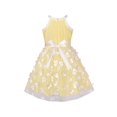 thumbnail image 2 of Robe Fille Jaune Papillon Dimensionnel Robe Licou Fête 8 Ans, 2 of 6