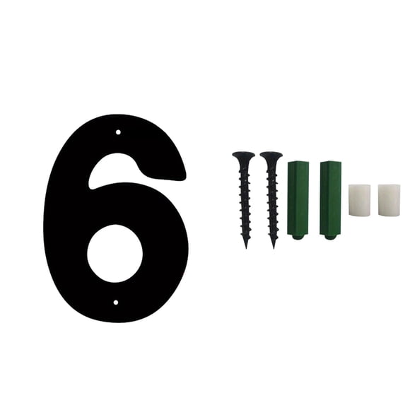 Big Savings! Iron Art House Number Sign, Three-Dimensional Metal Number with Screw Mounting, Custom Home Address Decoration for Front Door or Yard