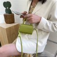 thumbnail image 3 of Women Mini Alligator PU Shoulder Bag Acrylic Chain Crossbody Totes (Green), 3 of 9