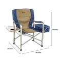 thumbnail image 4 of Kamp-Rite Chaise de Réalisateur Portable avec Glacière, Porte-Gobelet et Table, Bleu Marine/beige, 4 of 6