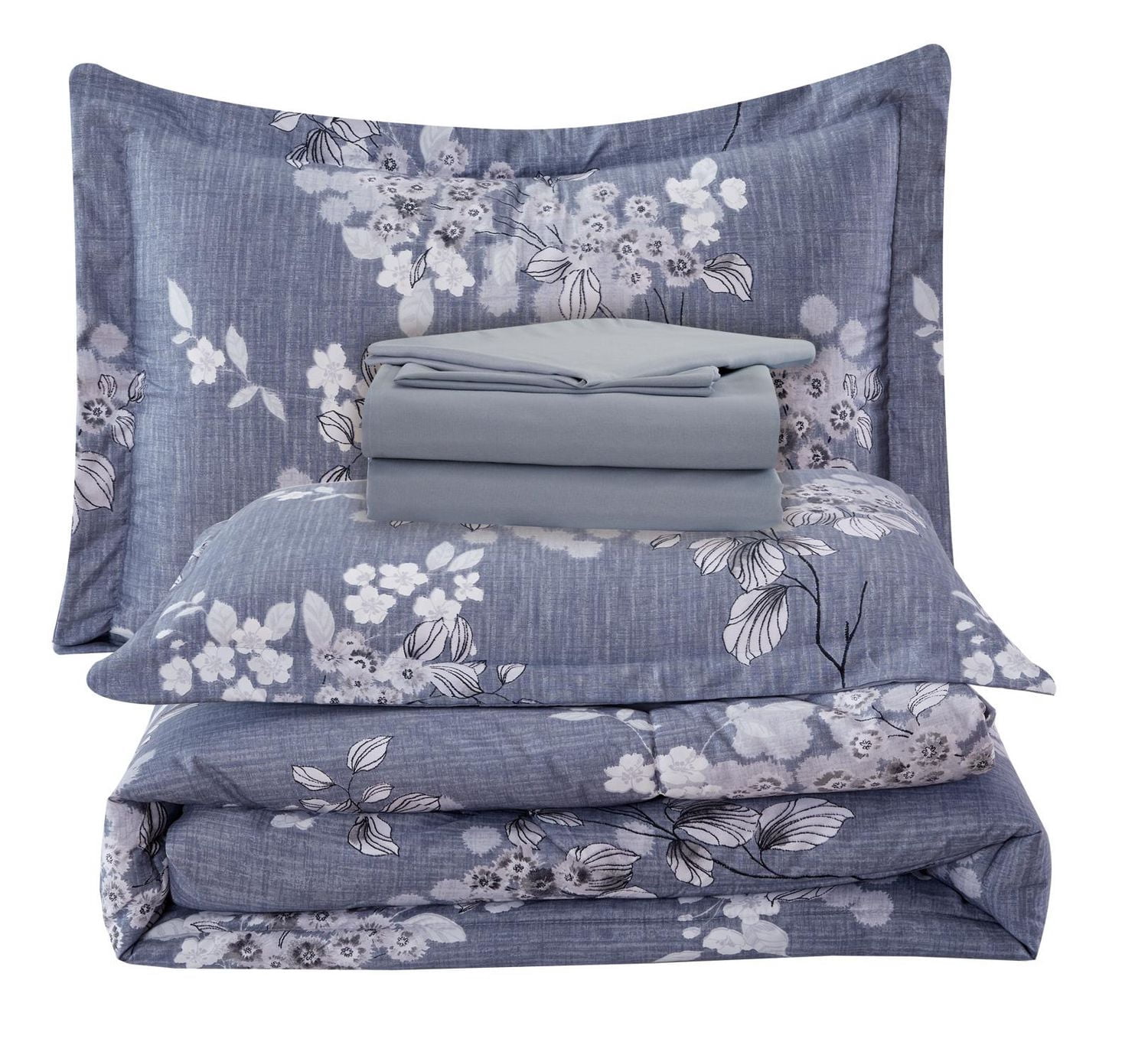 Marina Decoration Ultra Soft Luxury Fluffy Goose Down Alternative Bed a Bag Rich Printed Comforter Set Includes Sheet Set