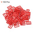 thumbnail image 3 of Unique Bargains Boucles de Glissière Tri-Glide Rouges, Sangle de Serrage en Sangle (Lot de 100), 3 of 5