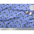 thumbnail image 2 of Soimoi Blue Moss Georgette Fabric Dolphin Ocean Printed Fabric 1 Yard 44 Inch Wide, 2 of 3