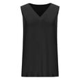 thumbnail image 4 of Timegard Womens Tank Tops V Neck Solid Color Fitting Comfy Sleeveless Top Summer Casual Basic Tee Shirts, 4 of 7