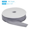 thumbnail image 2 of Unique Bargains Velvet Ribbon 1 1/2 Inch x 10 Yard Single Face Spool Silky DIY Crafts Gift Wrapping Bow Decoration Grey, 2 of 5