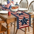 thumbnail image 3 of Polyester Table Runner for Independence Day Holiday Decoration， Kitchen Dining Table Cloth， Living Room Fireplace Cabinet Table Decor, 3 of 6