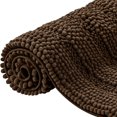 thumbnail image 1 of CHUN YI Anti-slip Bathroom Mat Absorbent Plush Polyester, 16"x24", Coffee, 1 of 6