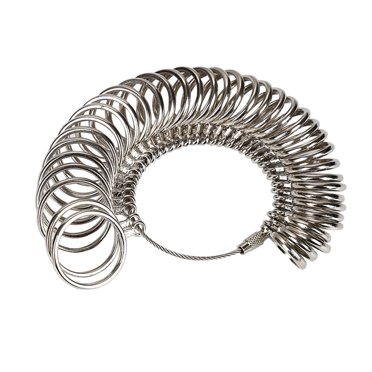 Ring Sizer Measuring Tool Jewelry Sizers Gauge Tool Stainless on Finger Measuring Tool Rings Set Size Uk Finger Measure for Ring Size