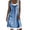 #19, variant on Pisexur Women's Sexy Denim Dress Sleeveless V Neck Floral Midi Dresses Casual Side Split Jean Shirt Dresses