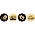 thumbnail image 2 of Darling Souvenir It's A Boy Stickers Candy Chocolate Labels 190 Pcs Party Fabor-Orange, 2 of 2