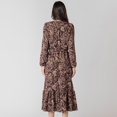 thumbnail image 3 of Devoted Robe midi à manches longues avec imprimé floral féminin, 3 of 6