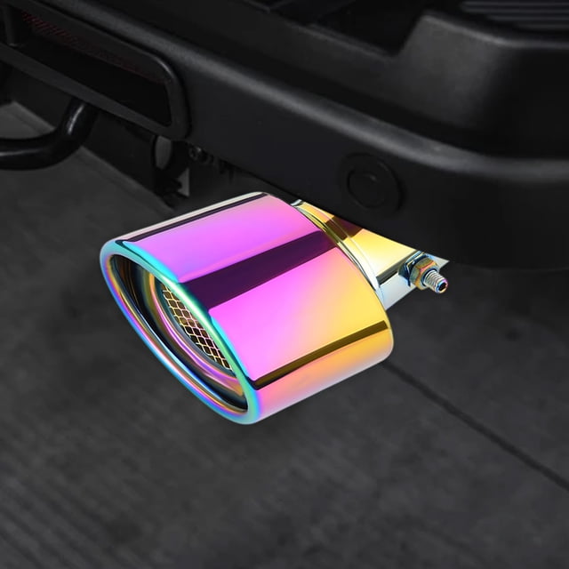 CEHVOM Car Accessories,Car Modified Exhaust Pipe Outlet Universal Stainless Steel Exhaust Pipe Modified Tailpipe Cover Decoration Universal Tailpipe Exhaust Cover