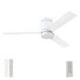 thumbnail image 1 of Prominence Home 52" Ceiling Fan, LED Light, Remote Control, Flush Mount, Espy, White, 1 of 12