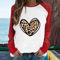 thumbnail image 3 of T-shirts Amusants pour Femmes, Imprimé d'Hiver, Manches Longues, Col Rond, Mignon, 3 of 4