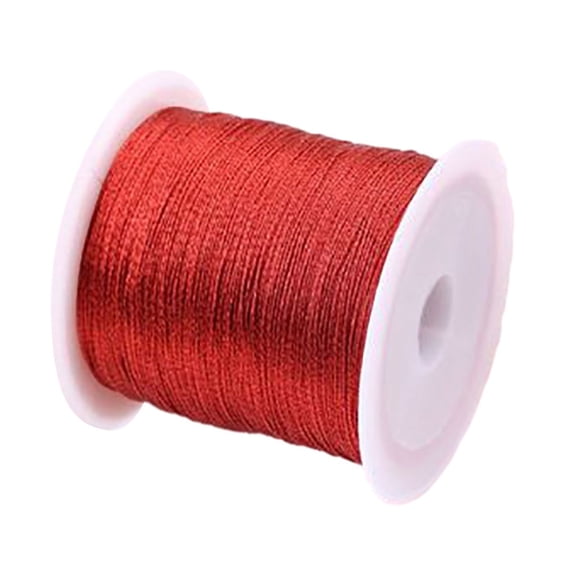 Splihome Guide de Canne à Pêche 50 m Fil d'Enroulement Fil de Construction Fil Fibre de Polyester Anneau Rouge