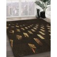 thumbnail image 3 of Ahgly Company Machine Washable Indoor Rectangle Transitional Night Black Area Rugs, 6' x 9', 3 of 7