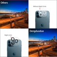 thumbnail image 4 of 3 Pack Camera Lens Protector for iPhone 12 Pro, 9H Hardness Tempered Glass, Ultra HD, Anti-Scratch, Case Friendly [Does not Affect Night Shots], 4 of 7