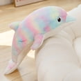 thumbnail image 1 of Drppepioner Jouet en Peluche Mignon Coloré Poupée Dolphin Poupée Dolphin Colorée Oreiller de Sommeil, 1 of 5
