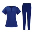 thumbnail image 3 of lionlar Uniforme d'Infirmière pour Femme Extensible à Multiples Poches Doux et Respirant Professionnel L, 3 of 8