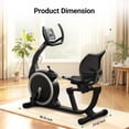 thumbnail image 3 of MERACH Exercise Bike, Recumbent Bike for Home Seniors Adults with Smart Bluetooth and Exclusive App, LCD, Heart Rate Handle, 3 of 13