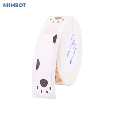 Niimbot Impression Thermique Étiquette Papier Code-Barres Prix Taille Nom Étiquette Vierge Imperméable Résistante aux Déchirures 12*40mm 160 Feuilles/rouleau Convient pour Organisateur à Domicile Supermarché Magasin Traiteur