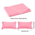 thumbnail image 3 of Birdeem Queen Size Sheet Set, Polyester Bed Sheets, Solid Color Washable Fitted Sheet with Pillowcases, Soft Comfortable and Durable for Restful Sleep, 3 of 9