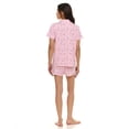 thumbnail image 4 of Paris Dreams Ladies Notch Collar Pajama 2-Piece Short Set, Sizes S-XL, 4 of 4