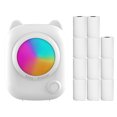 thumbnail image 1 of yeacher Imprimante Thermique Compacte M8 avec Papier de 58 mm, Bluetooth 5.1, Résolution de 200 Dpi, Recharge USB-C, Comprend 11 Rouleaux et Accessoires, 1 of 6