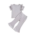 thumbnail image 1 of Birdeem Chemises pour Filles Mode Filles Manches Courtes Décontractées Col Rond Boutons Ensembles de Shorts Unis, 1 of 12