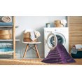 thumbnail image 2 of Ahgly Tapis d'Intérieur Lavable en Machine Carré Transitionnel Orchidée Violet, 8 Pieds Carré, 2 of 7