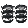 thumbnail image 1 of Pilot Rock 6 Pack 24” Steel Ground Fire Pit Ring Metal Cooking Grate, Black, 1 of 7