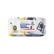 Vwrxbz Kitchen Stain Removal Wipes 80pcs Heavy Duty No Wash Cleaning Wipes for Kitchen Stove