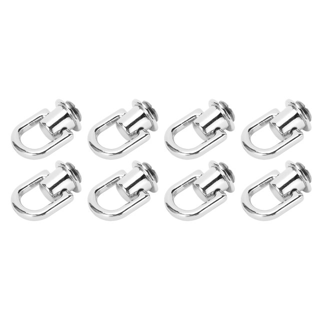 20Pcs Metal D Ring Studs Rivets for Leather DIY Craft Handbag Hat Wallet, Phone Case, Accessories