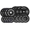 thumbnail image 1 of HAJEX Standard Cast Iron Round Weight Plates Set 1 inch - 340LB Set - (5LB, 10LB, 25LB, & 45LB), 1 of 6