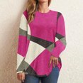 thumbnail image 1 of DPTALR T-Shirt/chemise à Manches Longues à Col Rond, Coupe Ample, Décontracté, Imprimé pour Femmes, 1 of 5